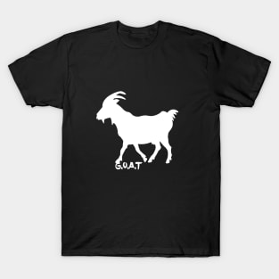 g.o.a.t. white T-Shirt